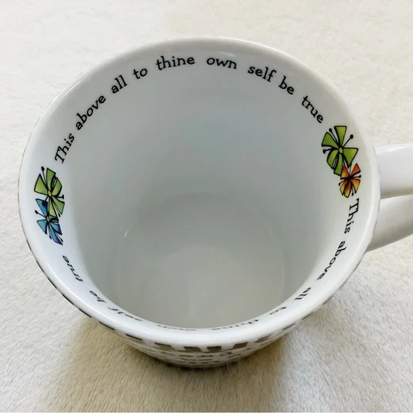 Suzy Toronto Pretending to Be A Normal Person Mug Cup Colorful Floral Whimsical - Picture 2 of 9